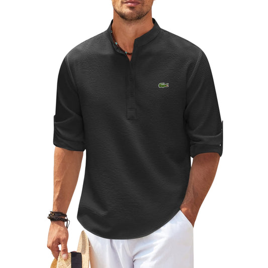 Henley Roll Sleeve Shirt - CLEARANCE SALE