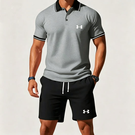 Under Armour Casual Short-Sleeve Polo and Shorts Set