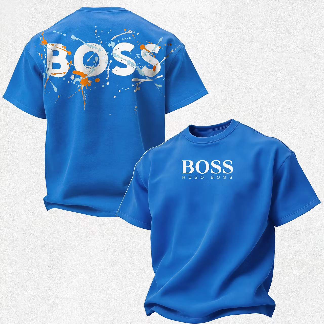 HB Hugo Boss Printed Oversized Unisex T-Shirt