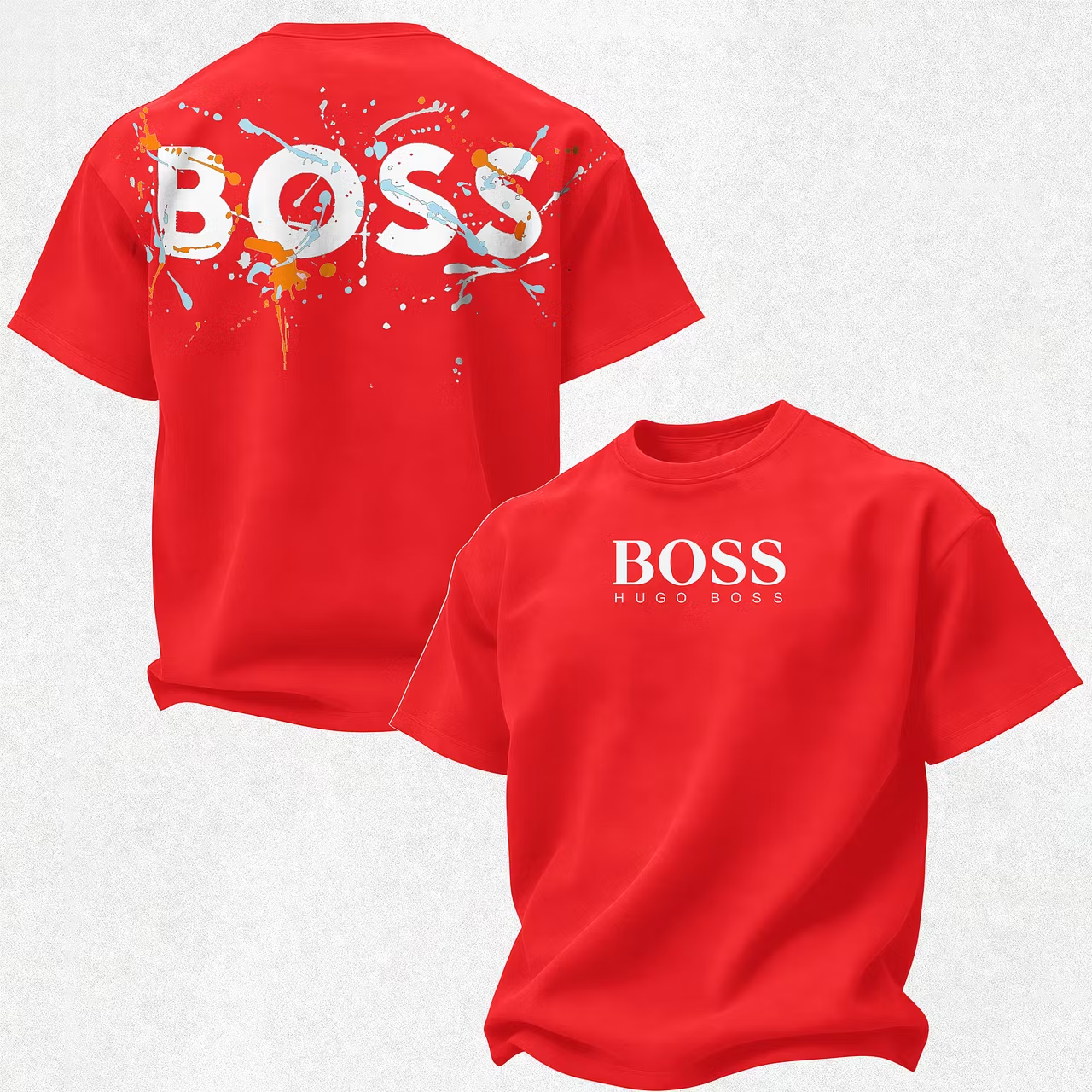 HB Hugo Boss Printed Oversized Unisex T-Shirt