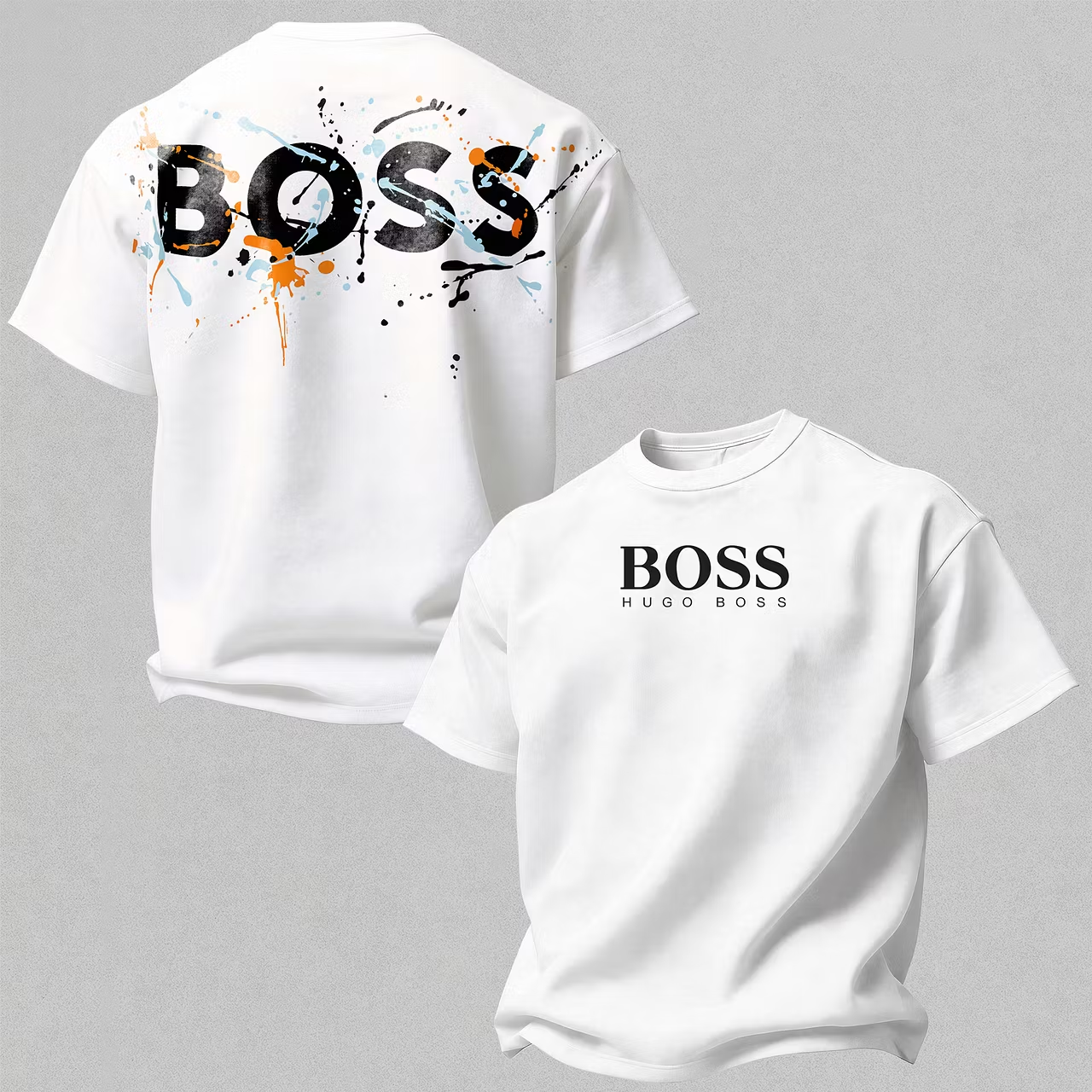HB Hugo Boss Printed Oversized Unisex T-Shirt